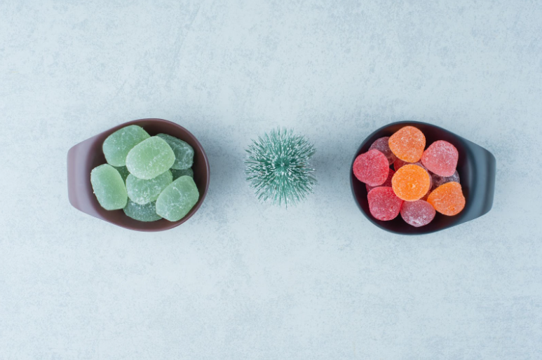 Bowl of gummies